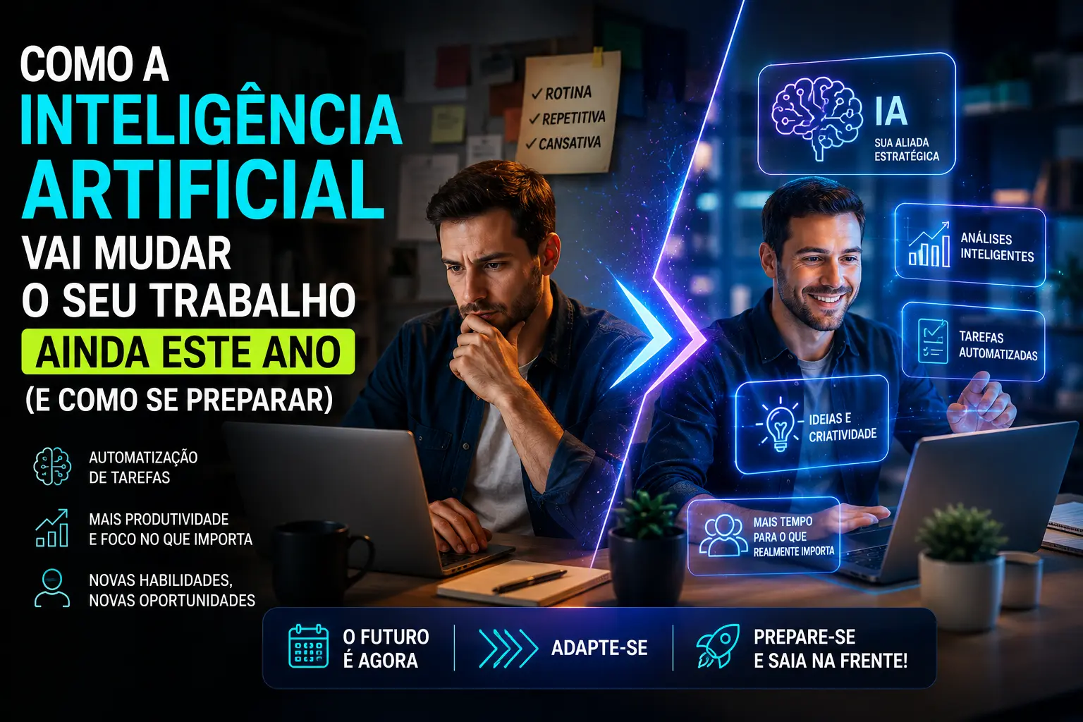 Inteligência Artificial vai mudar o seu trabalho